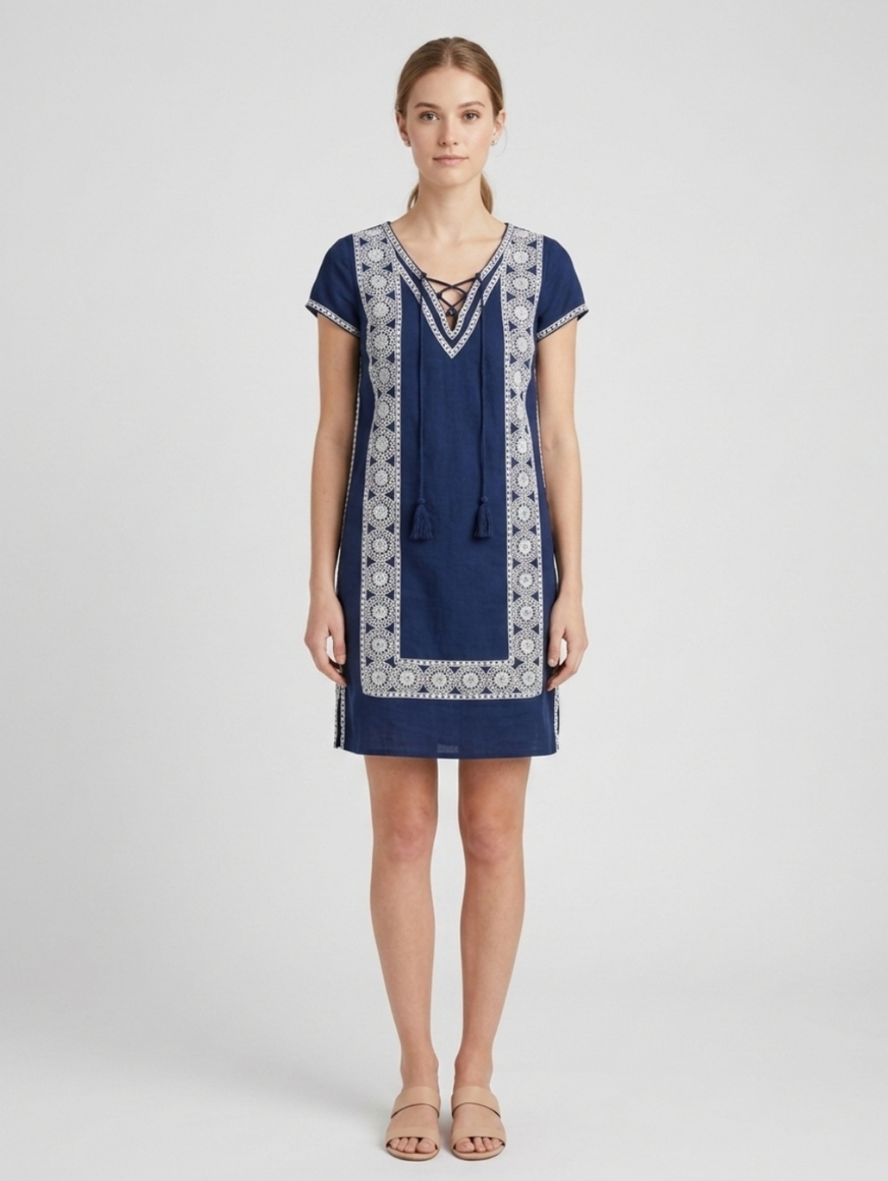 Vineyard-vines Women's Blue and Navy Dress
